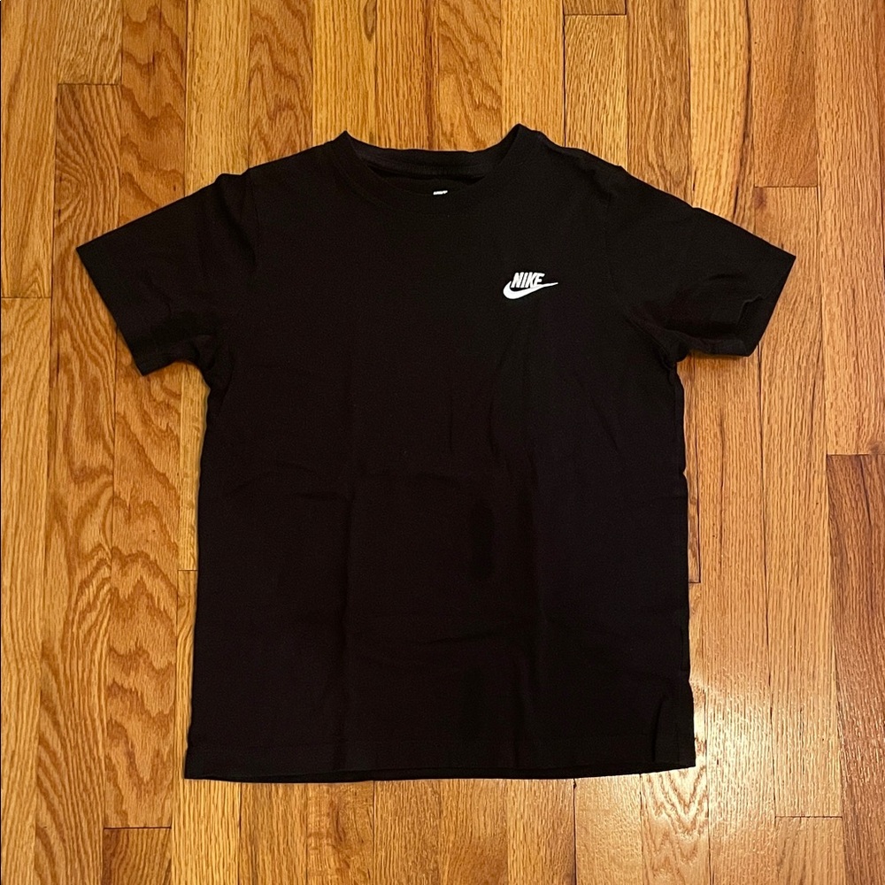 Nike Black Tee with White Logo